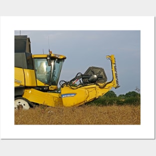 The Cutting Edge of Oil Seed Rape Harvest Posters and Art